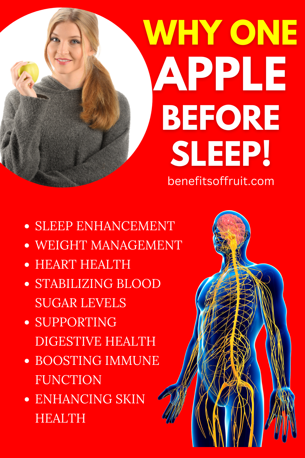 Why you should eat one apple before sleep